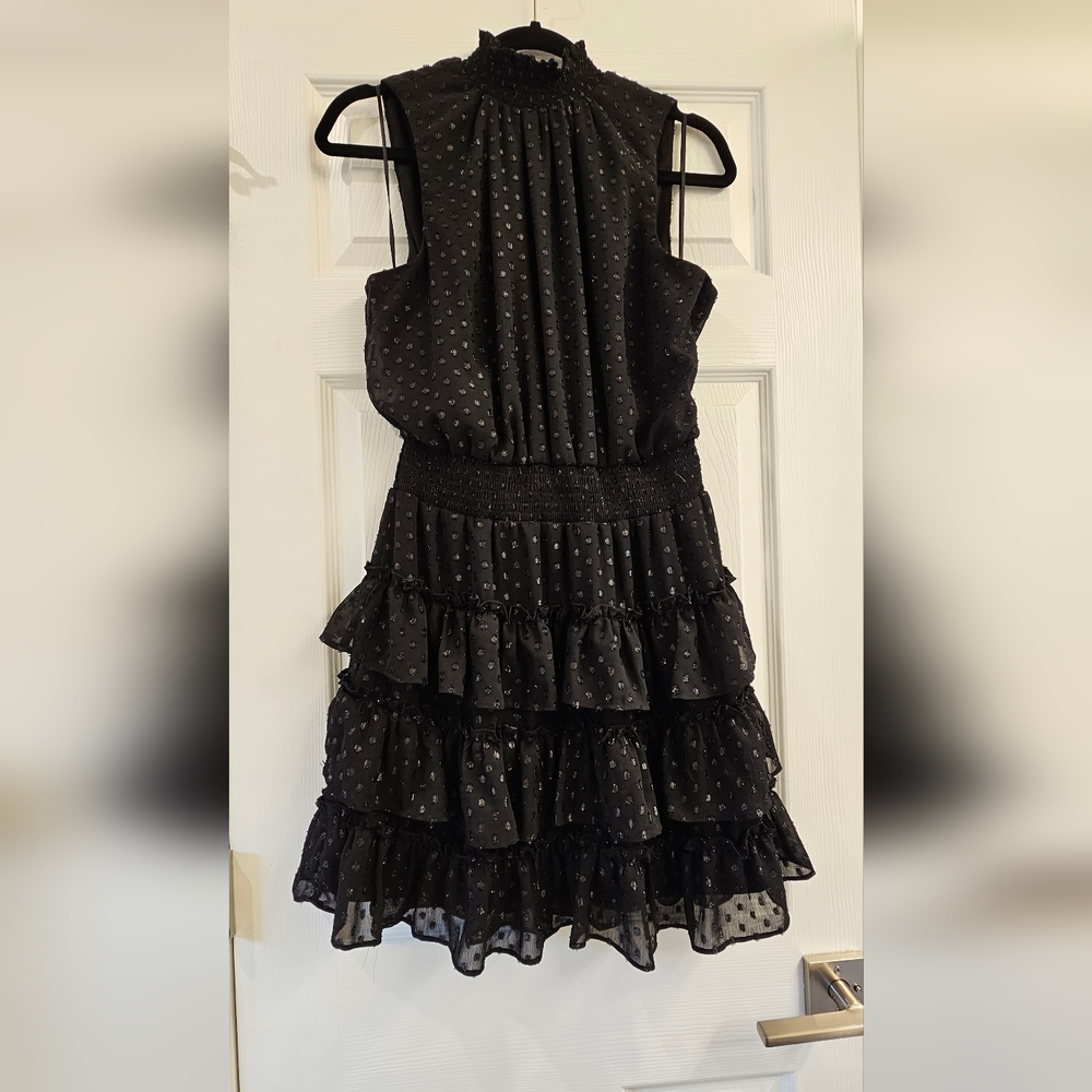 Black Flounce Dress